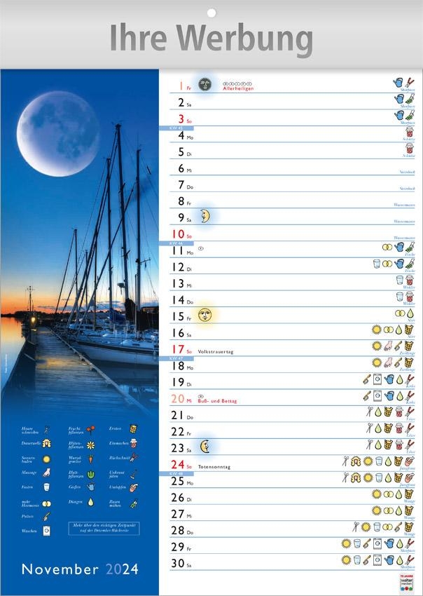 Mondkalender mit  Bild