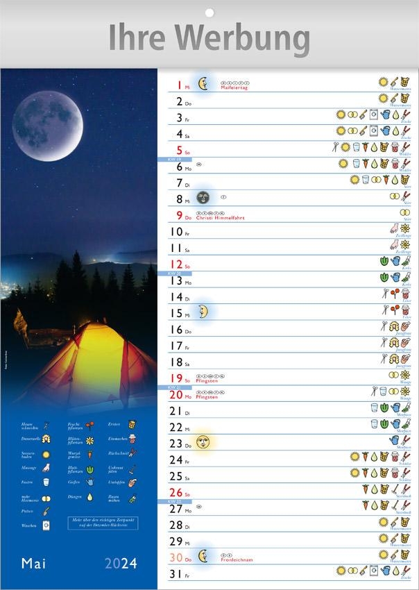 Mondkalender mit  Bild